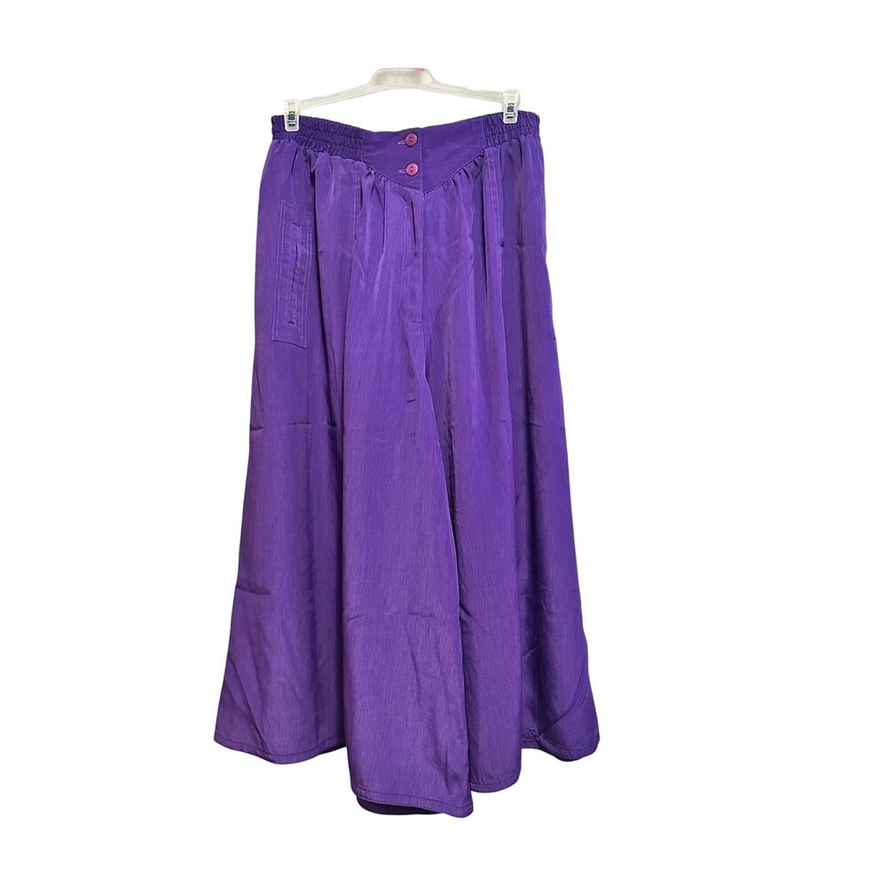 SOLD Vintage purple wide cropped pants